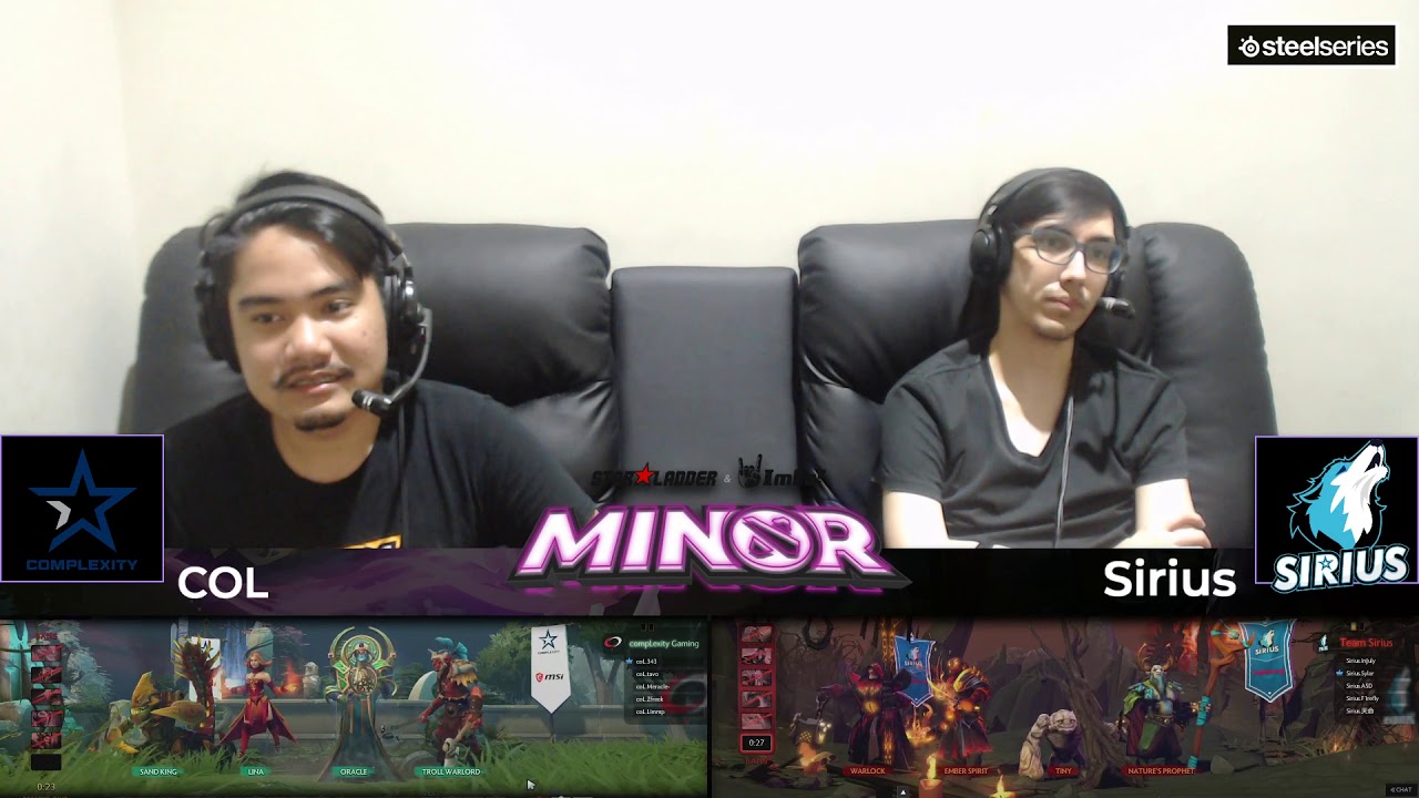Complexity Gaming vs Team Sirius Game 2 (BO3) l Starladder Minor Group stage