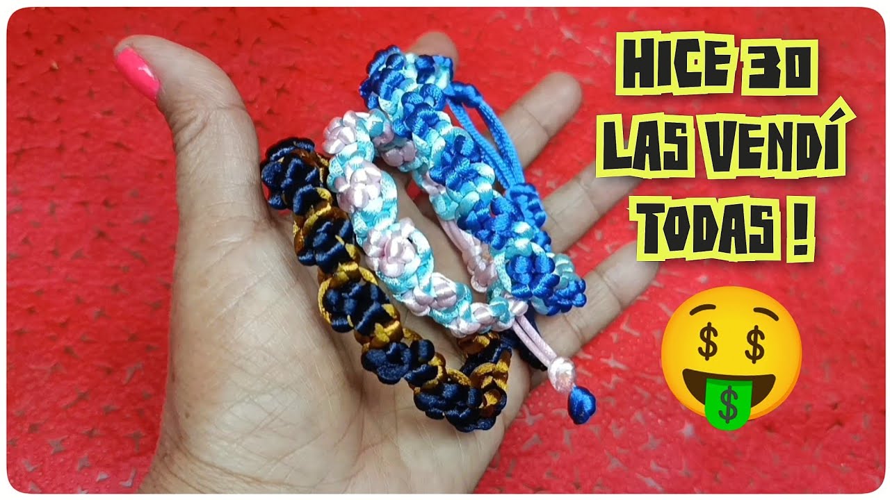  💰 Hice 30 pulseras las vendí todas! Pulsera nudo Huellita.