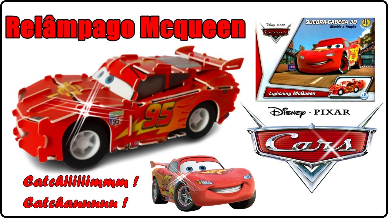 Disney carros de corrida carro vermelho relâmpago mcqueen 1000 pçs  quebra-cabeças jogo crianças como quebra