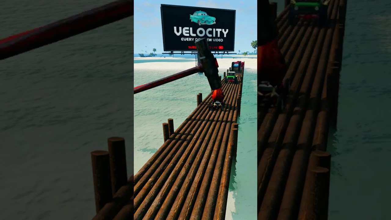 Giant Hammer Vehicle Interaction Scenario - BeamNG.drive