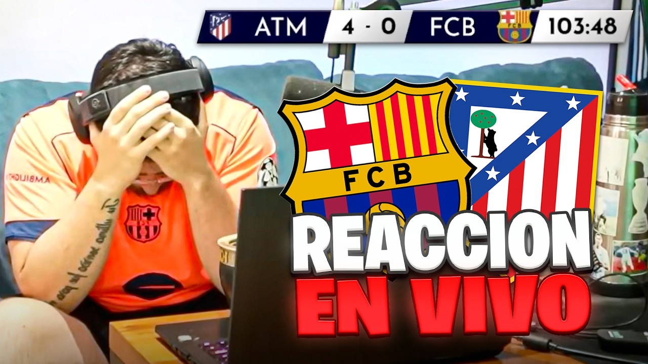 LA COBRA REACCIONA EN VIVO A LA GOLEADA DEL ATLÉTICO MADRID VS BARCELONA EN SEMIFINALES DE COPA.