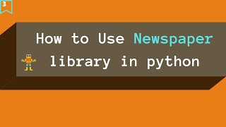 Newspaper library in python || ImportError: No module named newspaper