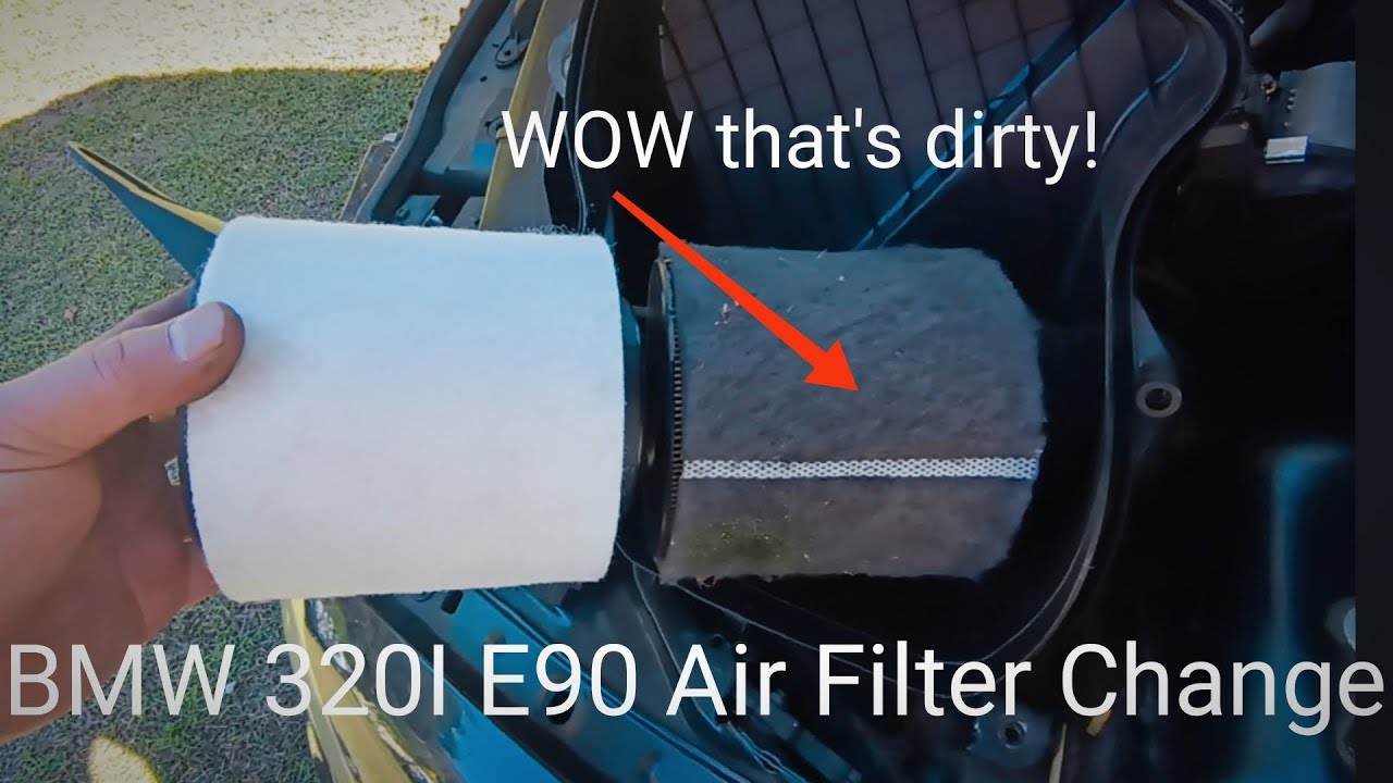 DIY BMW 320I E90 Air Filter Change. YouTube