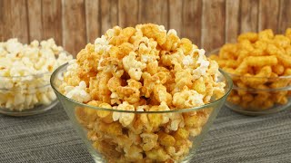 Peanut Butter Popcorn mit extra Crunch I Popcorn selber machen