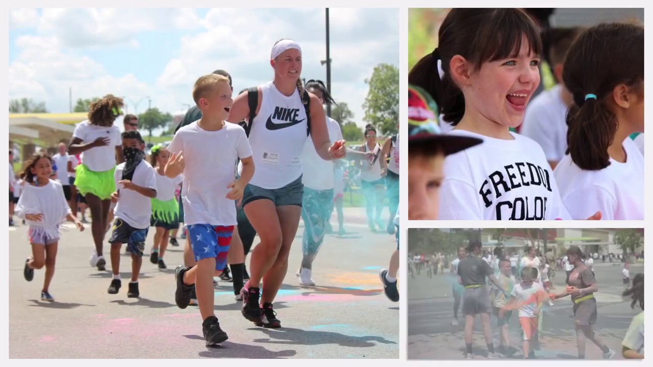 Lawton Public Schools Freedom Elementary Color Run YouTube