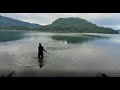 PESCANDO CON ATARRAYA en el Lago de Coatepeque