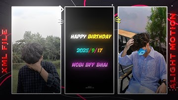 BIRTHDAY 🎂 XML FILE ⚡ TRENDING XML FILE LINK 🖇️ ALIGHT MOTION XML FILE 🗃️