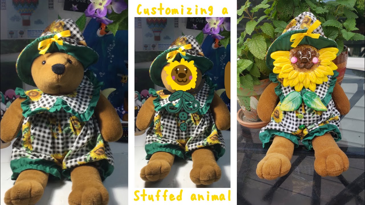 Customizing a Stuffed Animal w/ air dry clay 🧸🌻 The Clay Dork YouTube