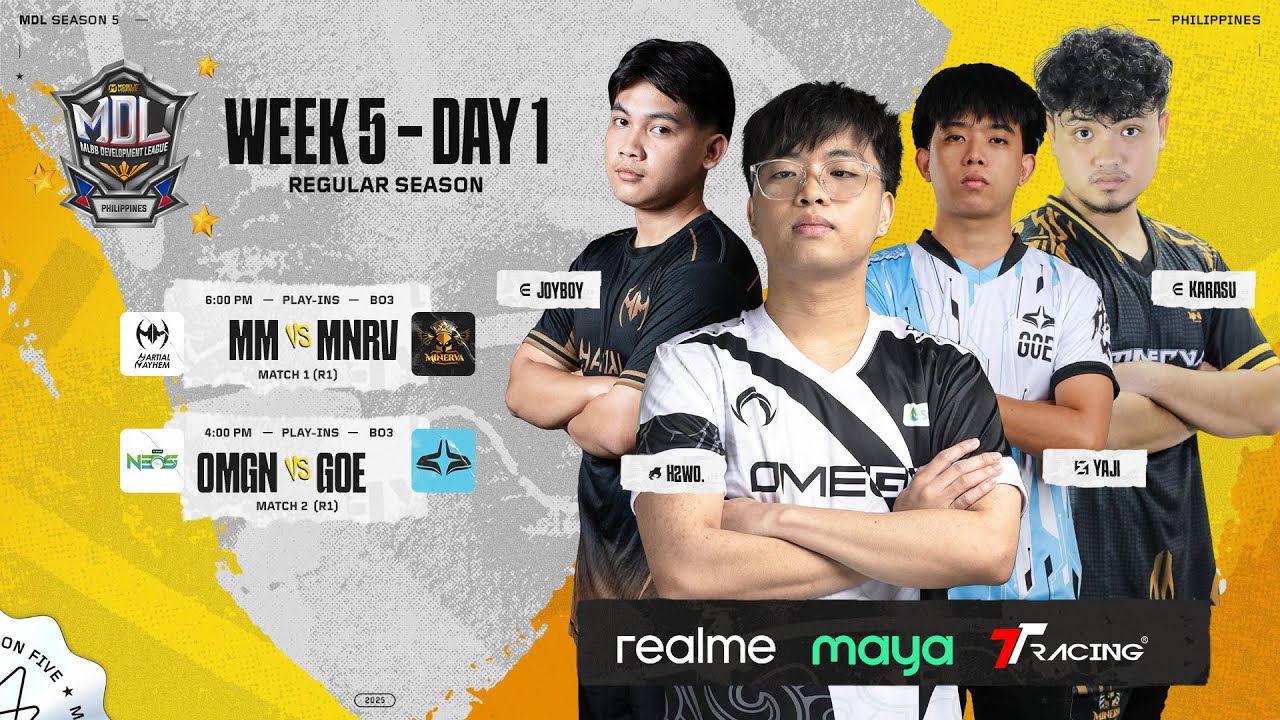 🔴 LIVE | MDL PH S5  - Week 5 Day 1
