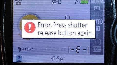 How to fix error press shutter release button again||Nikon error- press shutter release button again