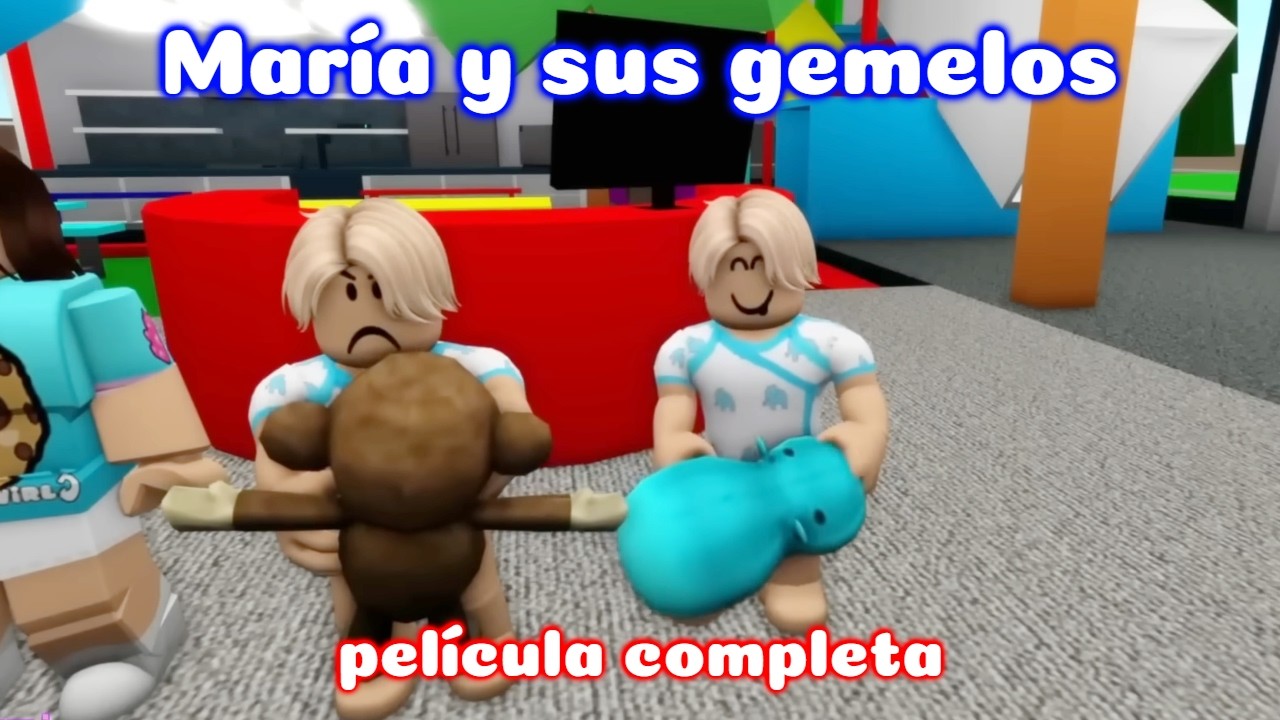 María y sus gemelos película completa | Historia de Roblox Brookhaven