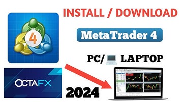 How to Download and Install MetaTrader 4 on PC/Laptop 2024 #octafx #mt4
