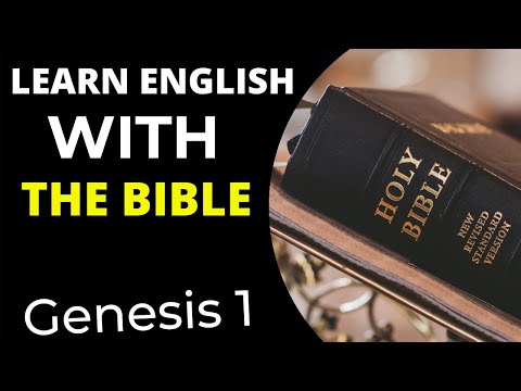 Learn English with Bible -Genesis 1 -  Learn English through the history of the Holy Bible.