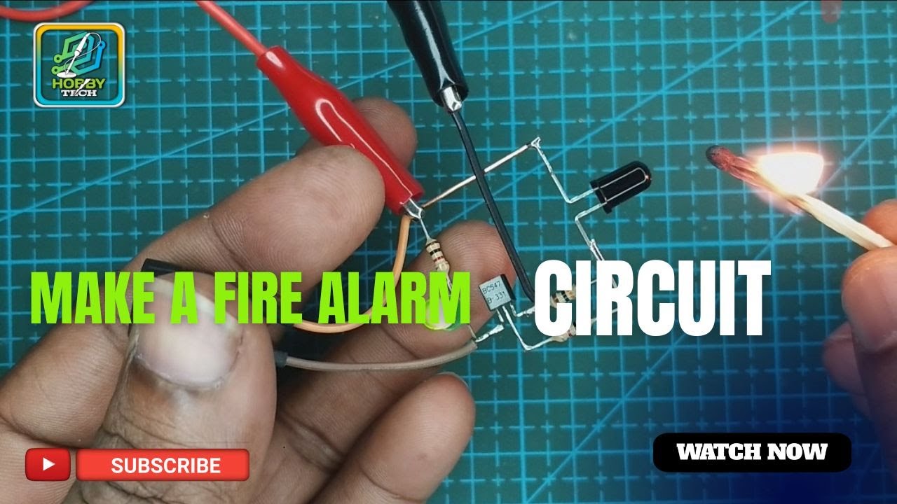 How to Make a Fire Alarm Circuit/Flame Sensor Circuit/Hobby Tech - YouTube