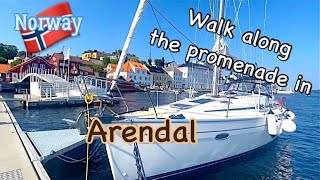 Relax music / Walk along the promenade in Arendal / Norway Relax music / Walk along the promenade in Arendal / Norway