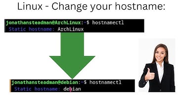 Linux - Change your hostname: using hostnamectl.