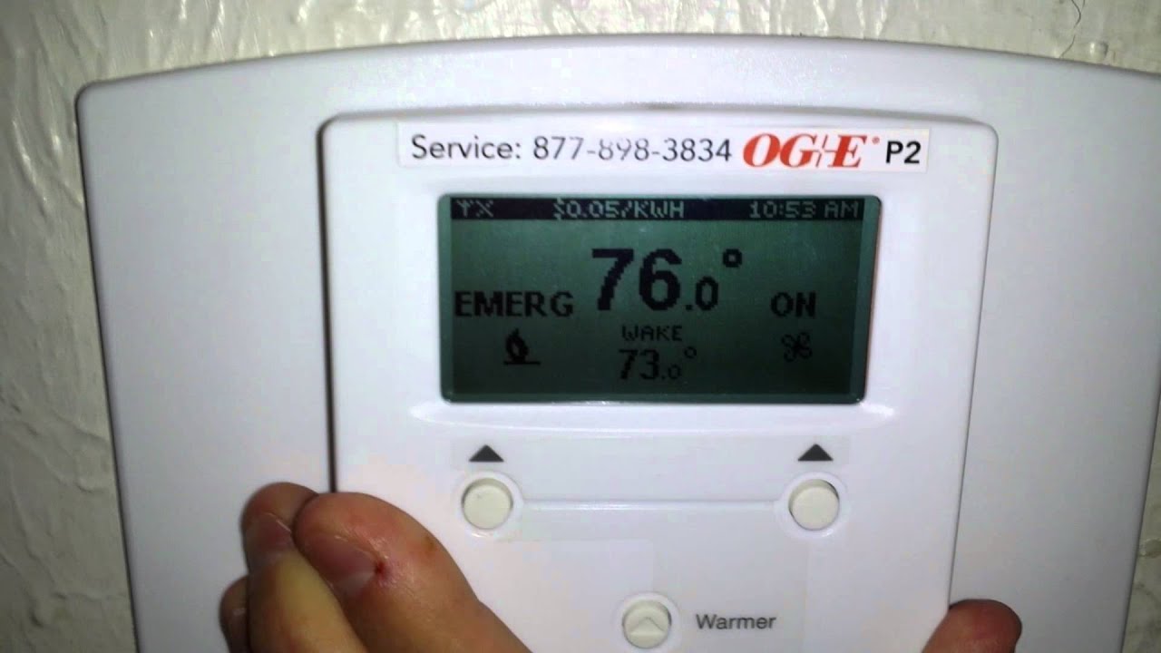 8 OGE OG E Energate SmartTemp Thermostat Smart Hours Smarthours 