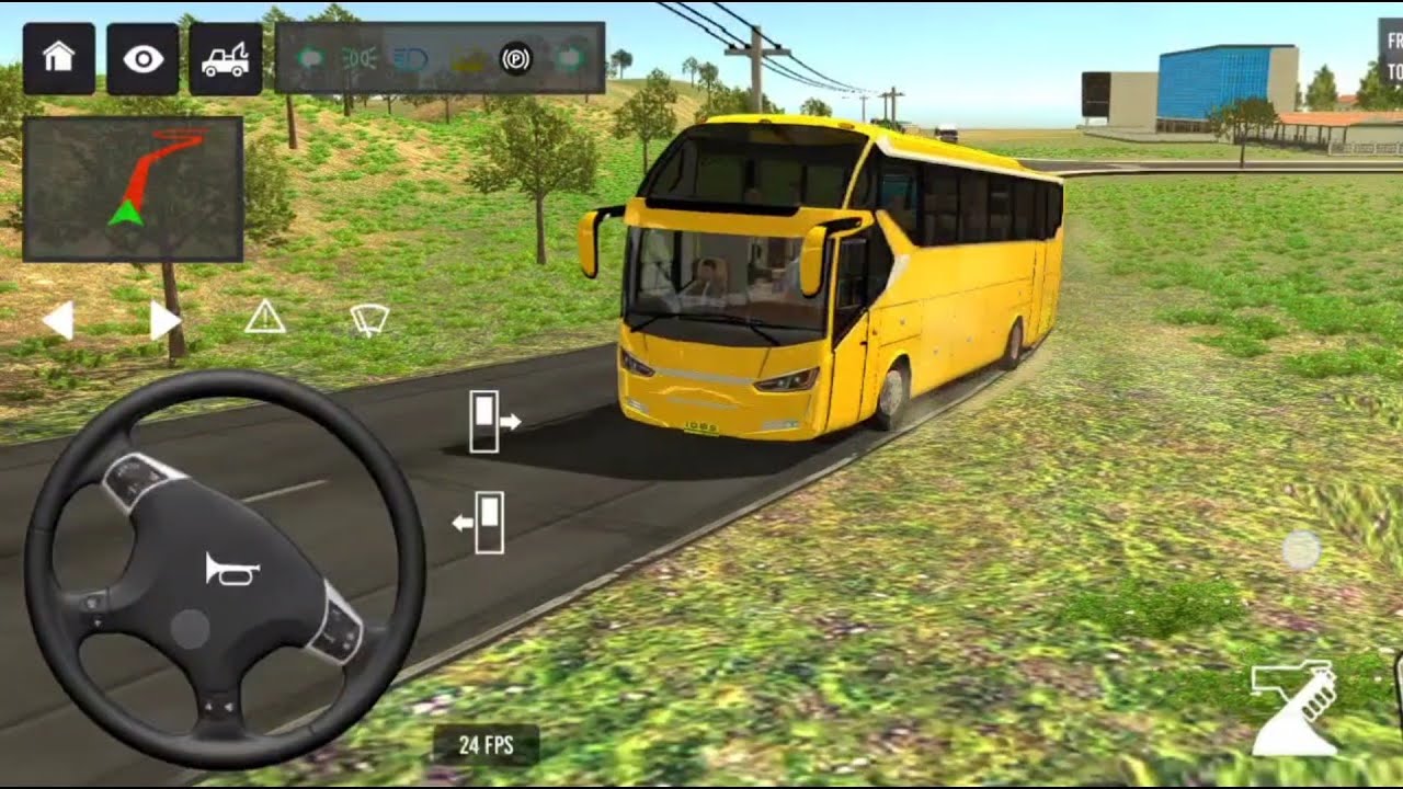Euro Bus Driving Game Public Transportation 2024 - Indonesia Bus Simulator Android Gameplay #93