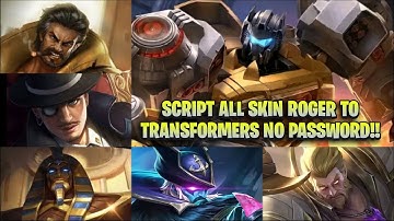 Script All Skin Roger to Transformers Full Effect Voice No Password!!