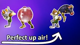 How to FRAME PERFECT up air out of shield with Falcon | SSBM GOSU