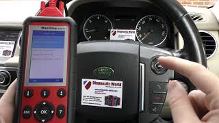 Land Rover Jaguar Airbag SRS Warning Light Easy Reset Fix Autel MD808 Pro Demo B0050 B1212