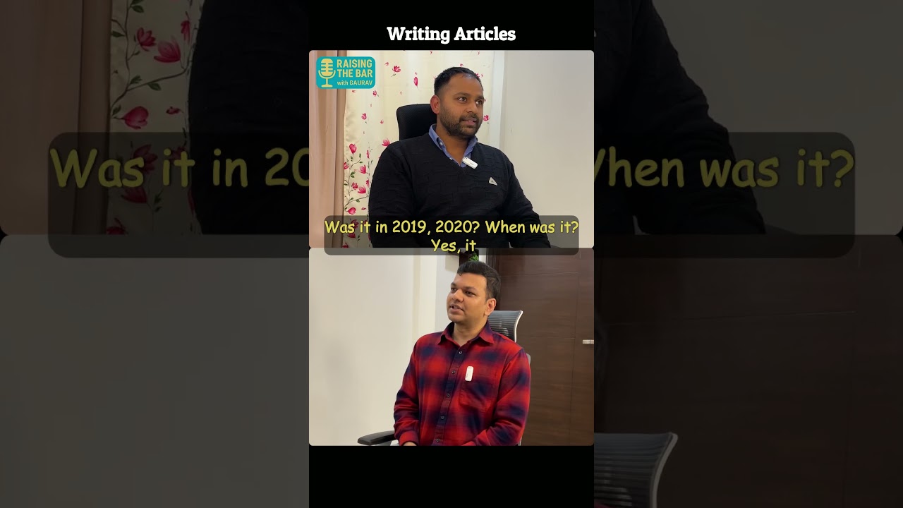 Writing Articles - Gautam Mohanty