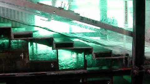 Skimming flow on a stepped spillway model