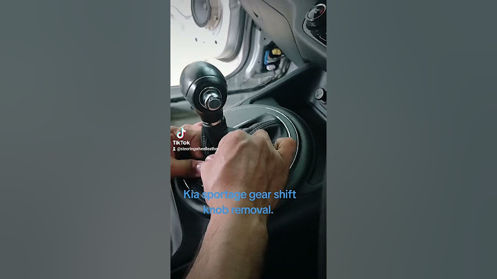 #Kia sportage gear shift knob removal.