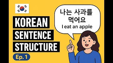 Learn Korean Sentence Structure FAST! 🇰🇷 | Beginner Grammar Series Ep.1