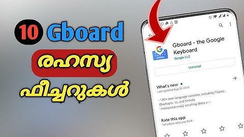 10 Google Keyboard Hidden Features | GBoard Tips and Tricks [Malayalam]