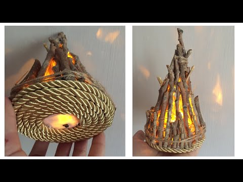 İsiqli Novruz tonqalı | Miniatür tonqal | miniature bonfire | миниатюрный костер