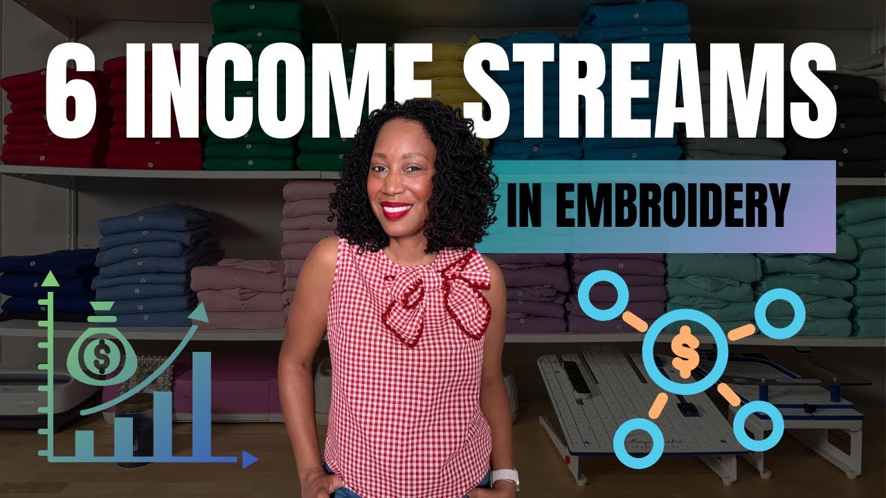 How I Built 6 Income Streams with One Embroidery Machine.