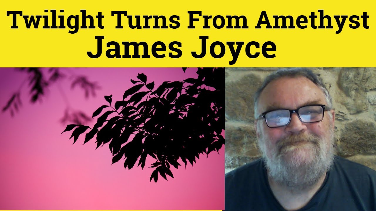 😎 The Twilight Turns From Amethyst by James Joyce Analysis - Twilight Amethyst James Joyce Summary