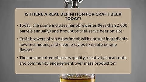 Is There A Real Definition For Craft Beer Today? - The Pint Guy