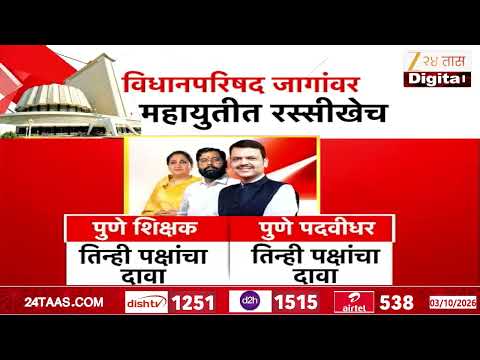 Vidhan Parishad Election | विधानपरिषद जागांवर महायुतीत रस्सीखेच | Zee24Taas