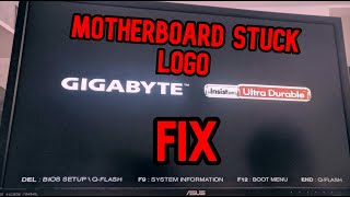 HOW TO FIX (Motherboard Stuck Logo) COMPUTER STUCK logo BIOS (SOLVED)