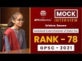 GPSC Topper Mock Interview | Krishna Davara | Rank - 78 | AC- STax | GPSC 2021