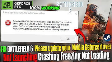 How to Fix Battlefield 6 🛠️ Please Update Your NVIDIA GeForce Driver Error on PC