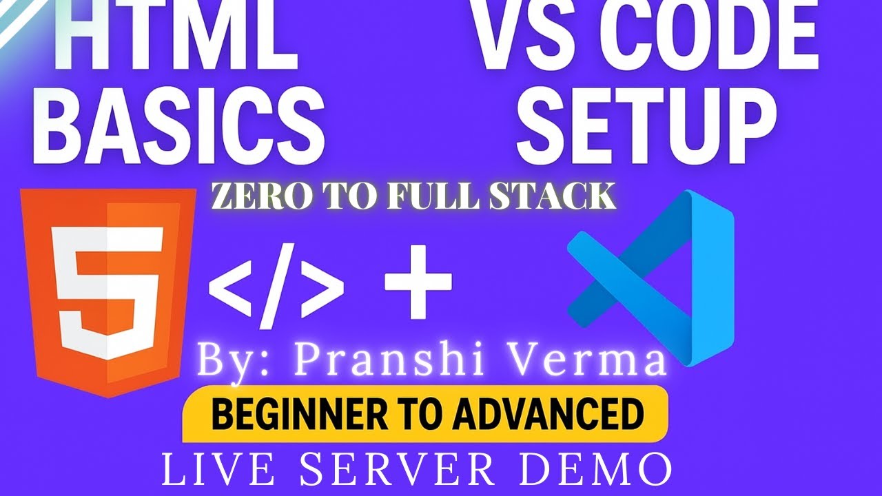 HTML Intro & VS Code Installation + Live Server | Step-by-Step Guide ...