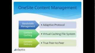 Adaptiva Onesite - A Brief Introduction
