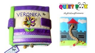 15. Quiet Book "Veronika" 💜 Personalized Busy Book 💛 handmade by @quietbook