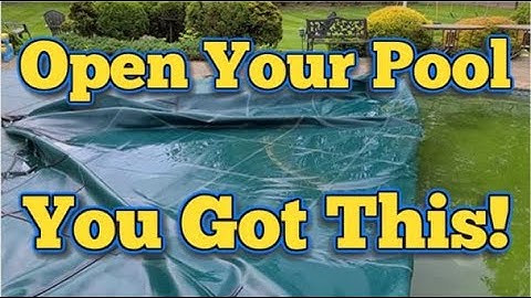 How To OPEN An Inground Pool - Quick and Simple