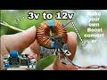 How To Make Boostconverter || 3.7v to 12v ||