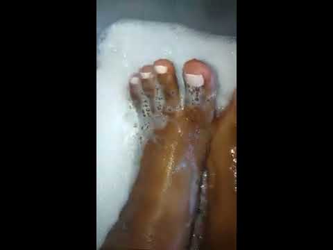 Washing my smelly feet