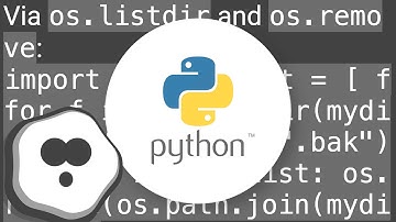 Deleting all files in a directory with Python