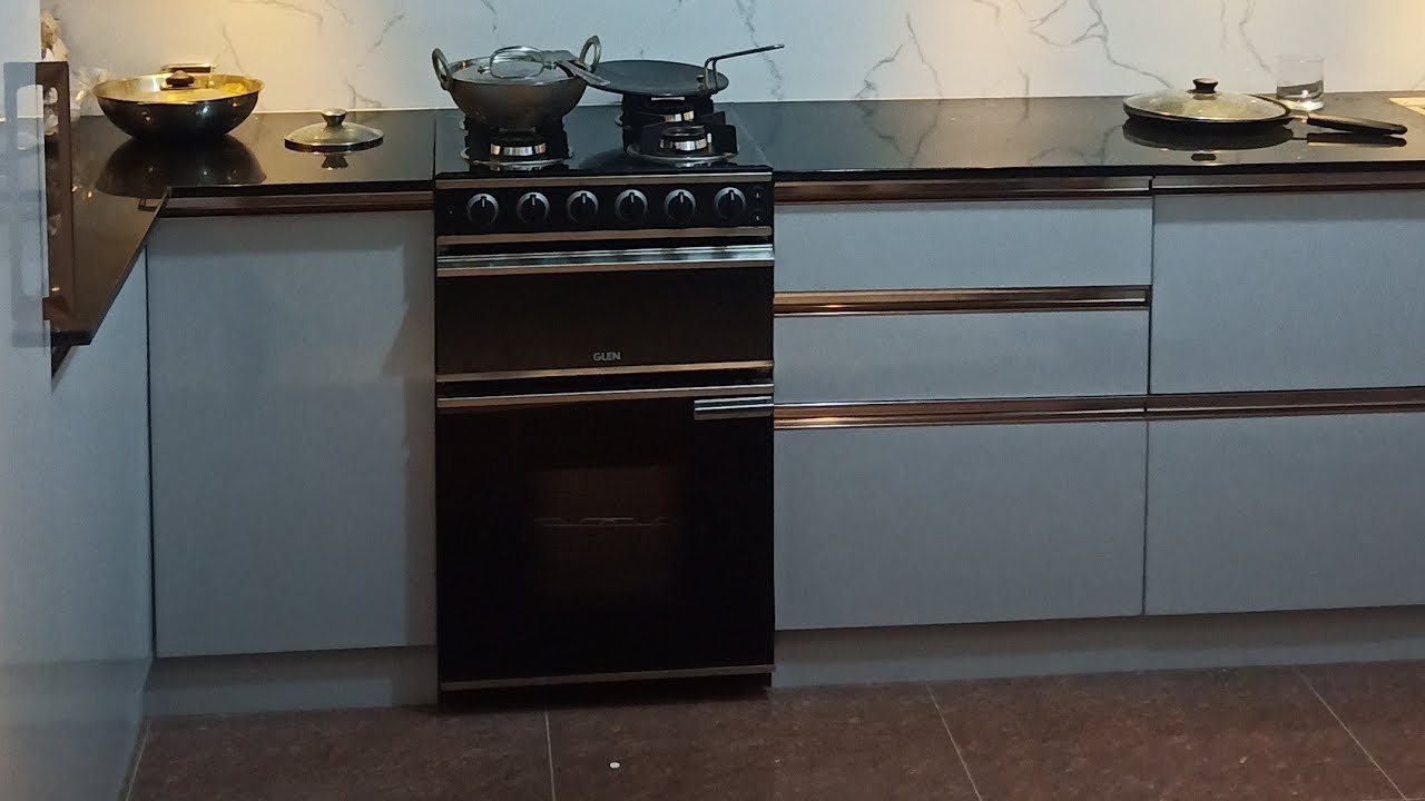 Gprofile handle modular kitchen with soft close tandam & pantry tall