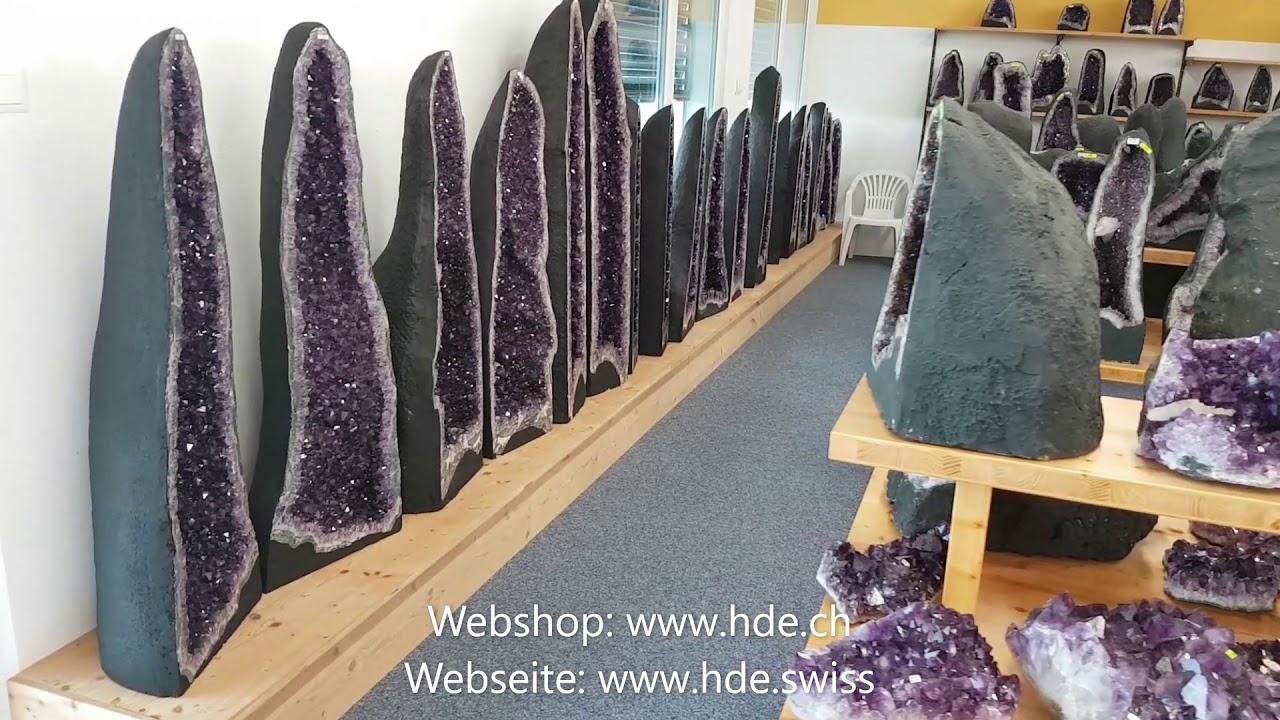 Riesen Auswahl an Amethystdrusen finden Sie bei uns...