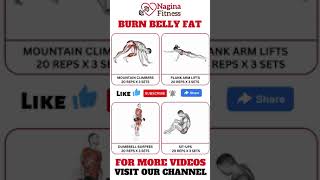 HOW TO PERFORM DUMBLE BURPEES | BURN BELLY FAT FAST | NAGINA FITNESS | shorts