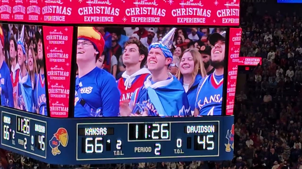 Kansas Jayhawks Hallmark Cam 12/22/25 vs Davidson Wildcats 