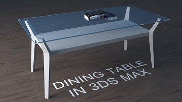 How to model a dining table in 3ds max